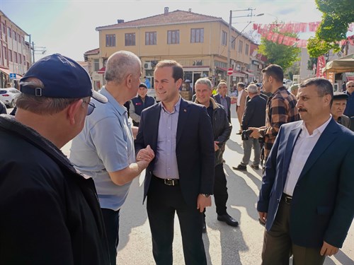 Kaymakamımız ,Kutsal topraklara hac vazifesini yerine getirmek üzere yola çıkan vatandaşlarımızı uğurlamak için düzenlenen programa katıldı.